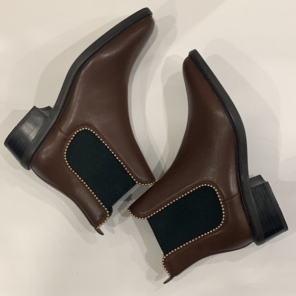 Coach brown boots / booties size 6 - Picture 6 of 10